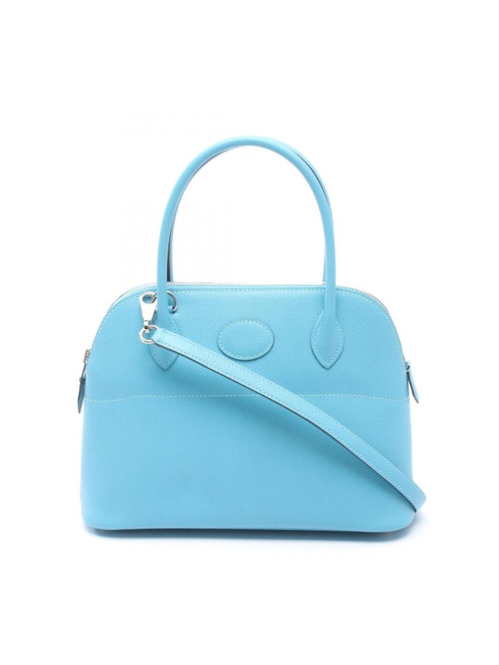Hermes Handbag Bolide 27 Blue Nord Leather